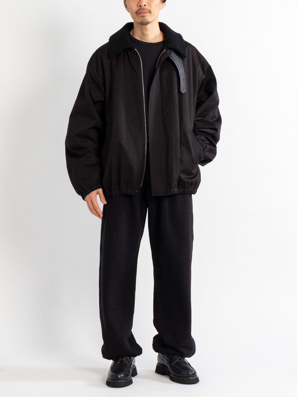 MOUTON COLLAR PADDED JACKET-ムートンカラーパッディドジャケット