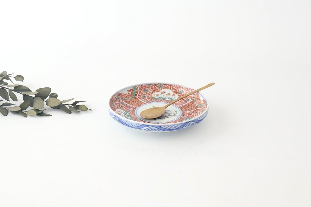 古染め付 柘榴に鳥図 葉皿 古染め付 柘榴に鳥図 葉皿