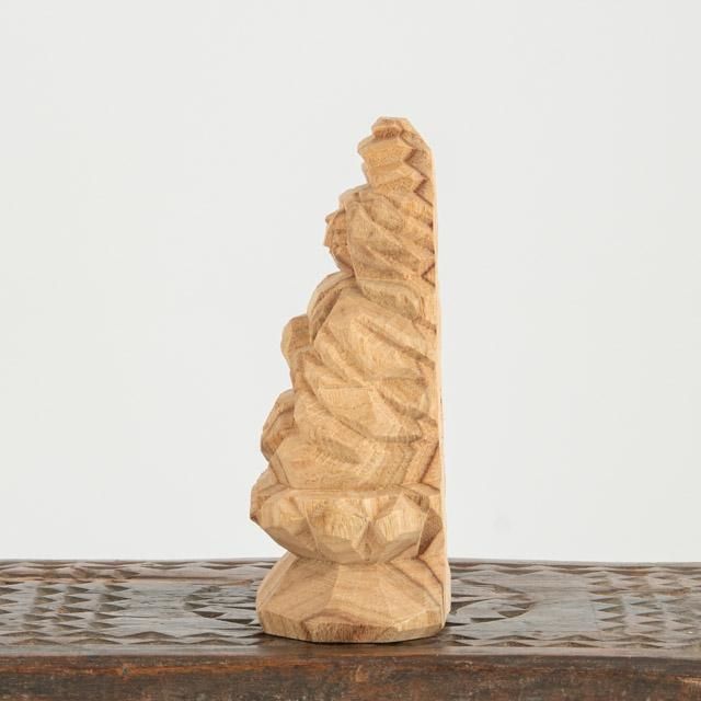 昭雲工房 岡山 叩き彫 勢至菩薩 15.5cm 山田尚公作 16836｜ 木彫