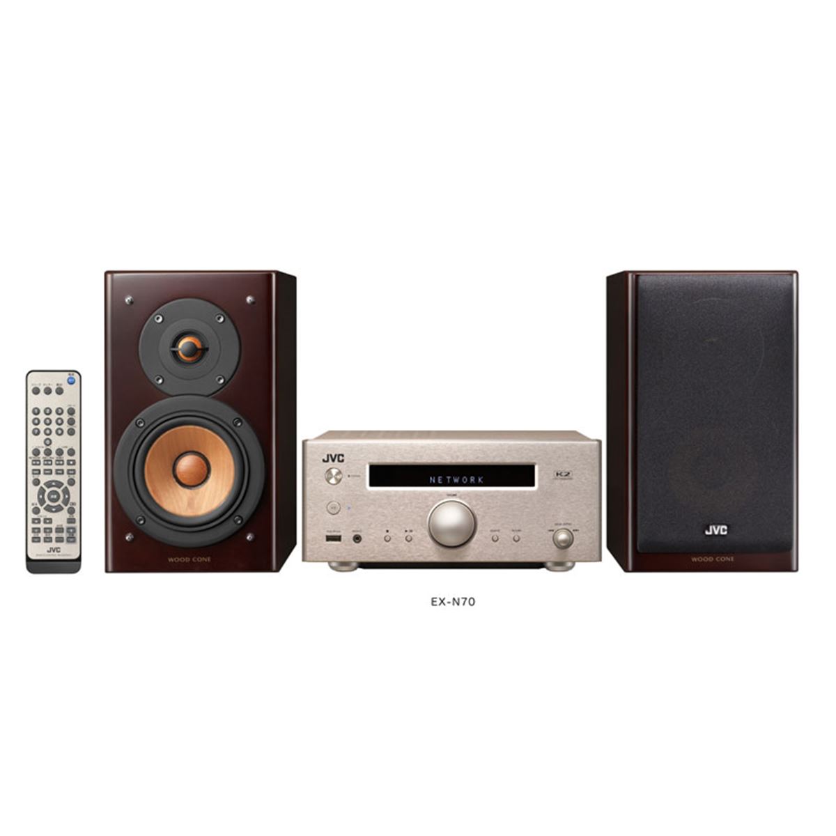 JVC コンパクトコンポ EX-N5 / EX-N1 ウッドコーンオーディオシステム