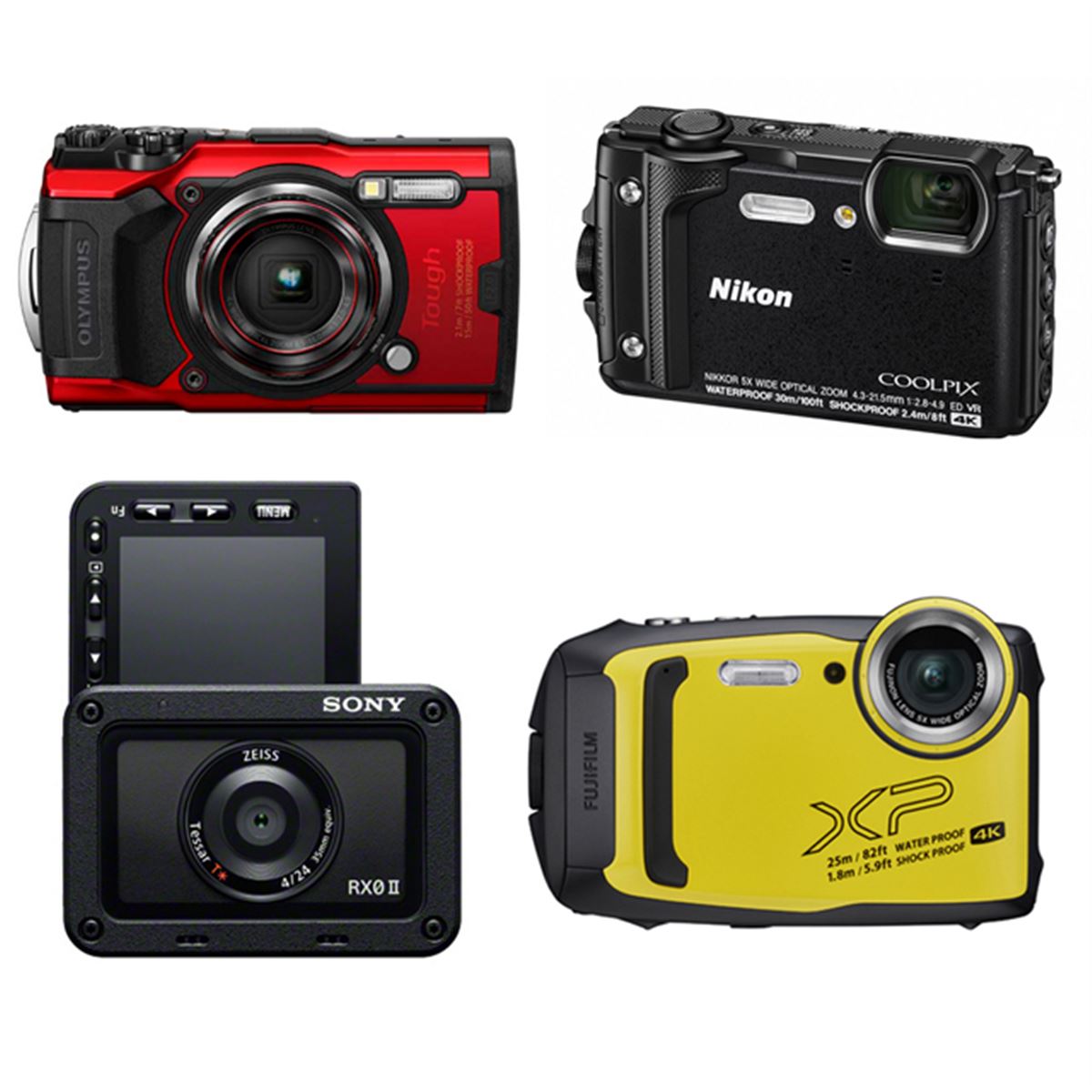 アウトドア向け最新タフコンデジまとめ、海や山に持っていきたい1台は