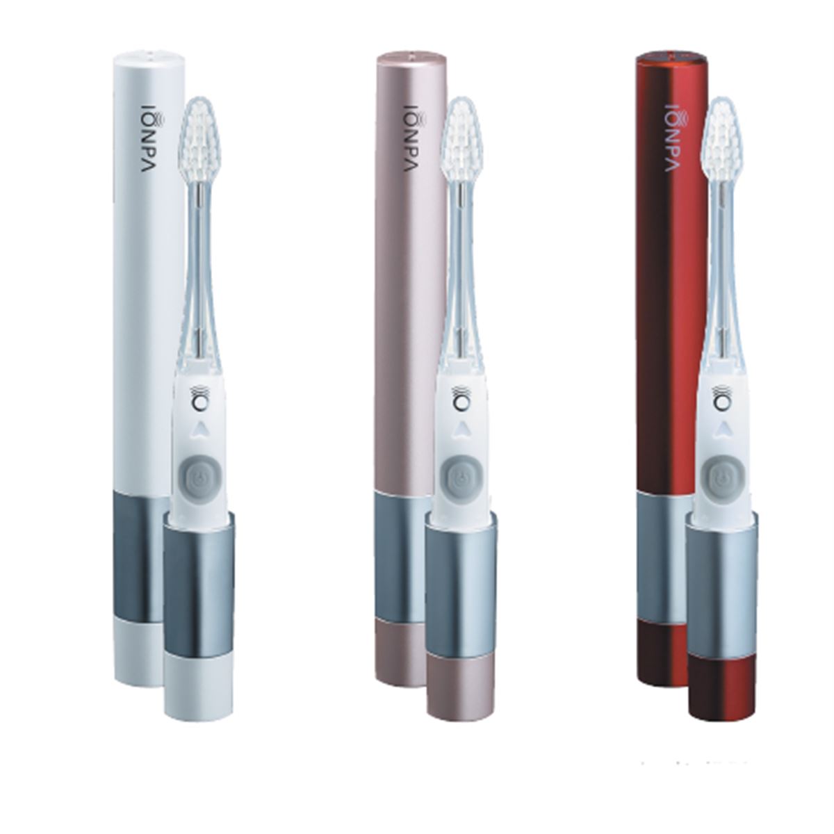 アイオニック、「ガムケア モード」搭載の携帯用イオン電動歯ブラシ