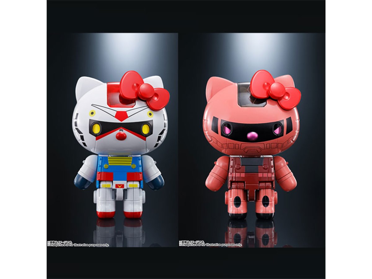 バンダイ、ガンダム/シャアザク仕様の超合金「ハローキティ」を6/27
