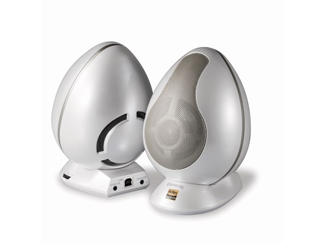 東和電子、卵型キャビネットを採用したハイレゾ対応PCスピーカー