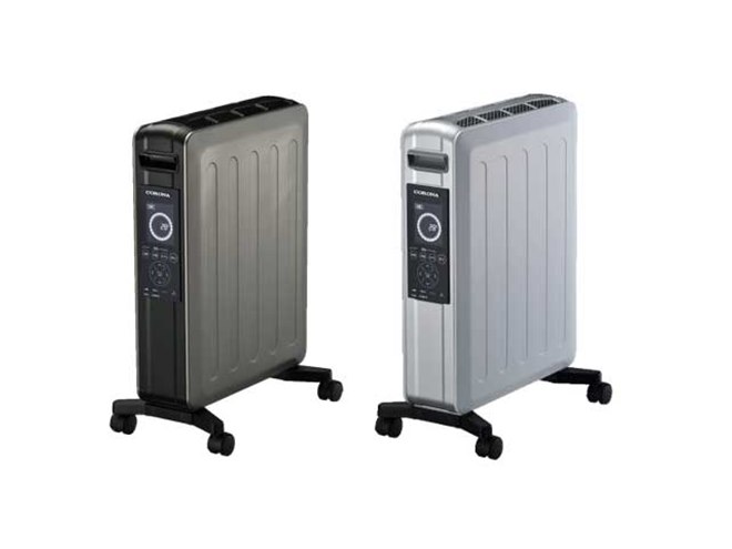 コロナ、オイルレスヒーターの自然対流形電気暖房機「NOILHEAT