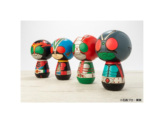 仮面ライダーこけし」第2弾、旧1号など昭和ライダー4種が登場 - 価格.com