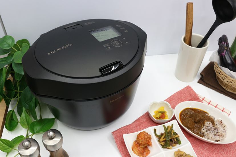 SHARP HEALSIO KN-HW16 電気圧力鍋 ブラック ホットクック 調理時間が