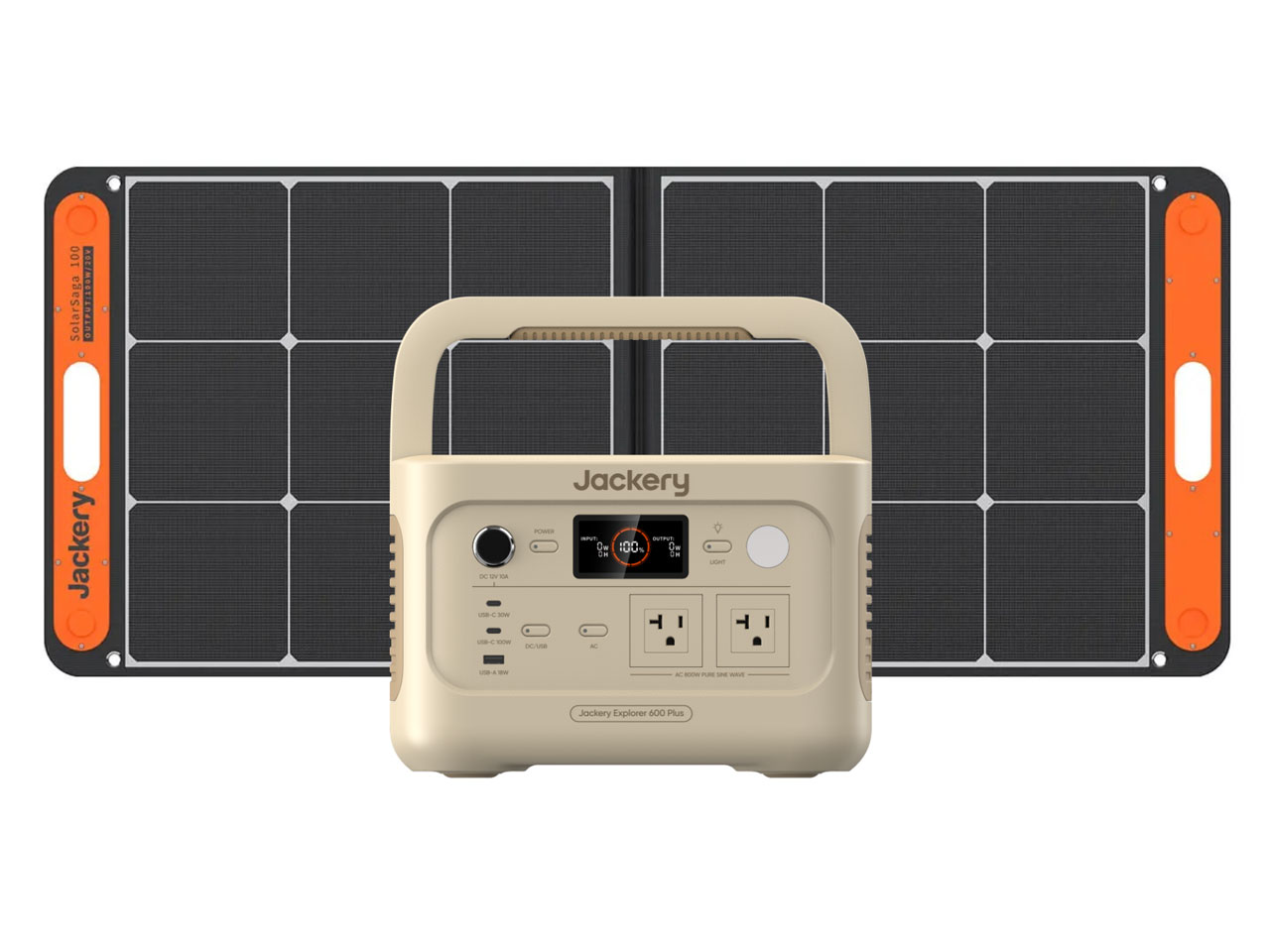 Jackery Japan Jackery Solar Generator 600 Plus+SolarSaga 100