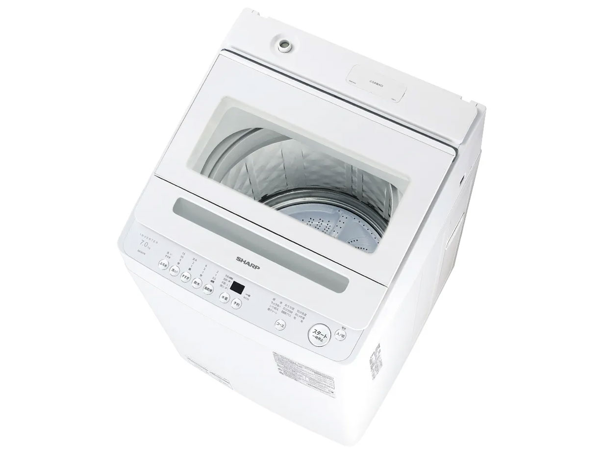 SHARP 7㎏ パワフルドルフィンパルNEXT 洗濯機 ES-GV7J-p シャープ 穴