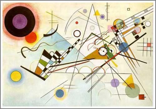 カンディンスキー【Composition VIII】コンポジション8 - 手描き 絵画