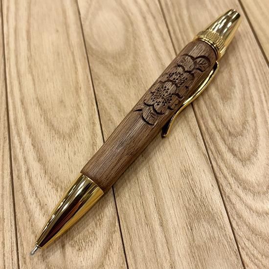 軽井沢彫ボールペン | ウォルナット材 - SHIBAZAKI（軽井沢彫シバザキ