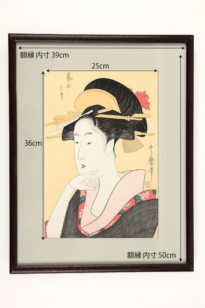 芸国と印 喜多川歌麿 復刻版浮世絵