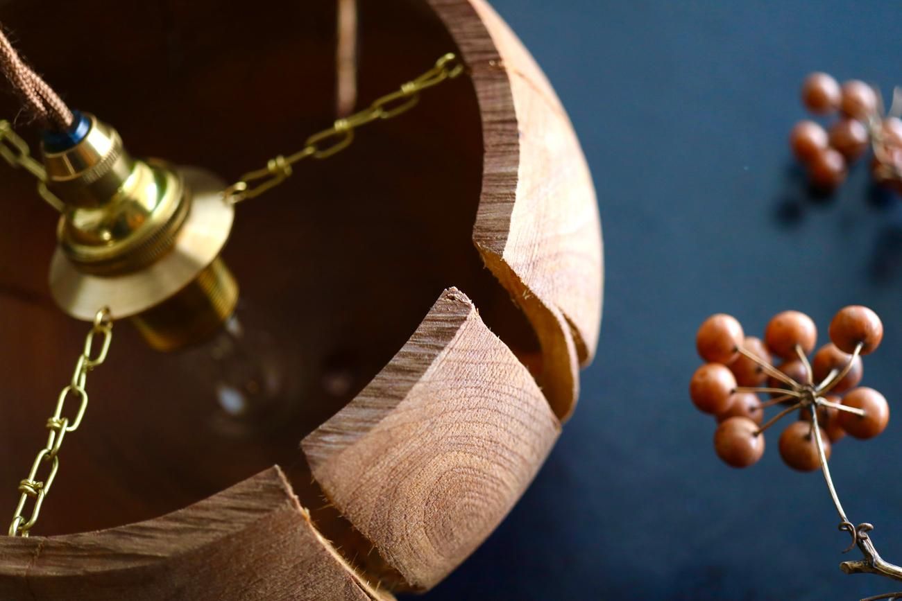 WALL -CRAFT & ANTIQUE- 中矢嘉貴 / カゴノキ アッパーランプシェード