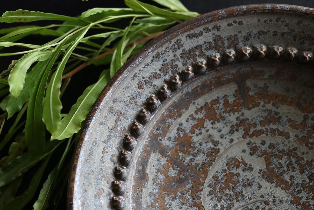 濱中史朗 / 深リム皿 / レオパード / スカル - WALL -CRAFT & ANTIQUE-