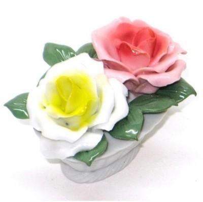 b 英国製E STRATFORD 陶器製バラ 花置物 オブジェ ギフト b 英国製ROYALE