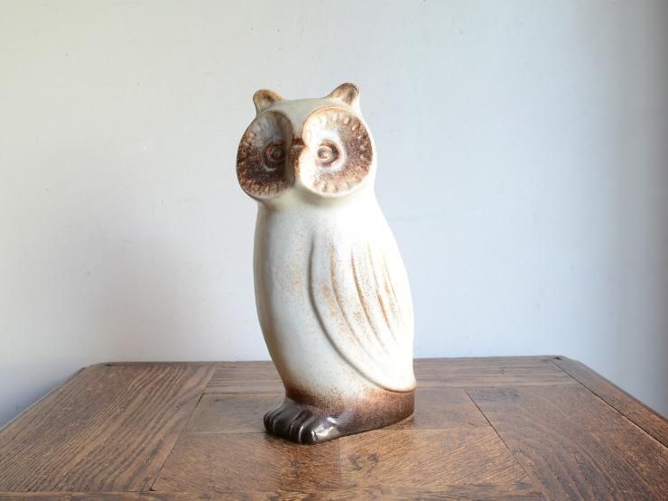 ヴィンテージ フクロウモチーフ 陶器オブジェ｜アンティーク雑貨