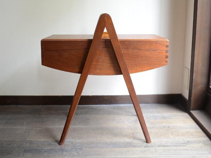 ヴィンテージ 木製 ソーイングボックス｜アンティーク家具