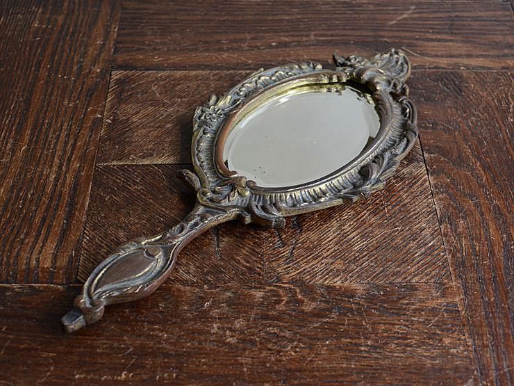 アンティーク 真鍮製ミラー（手鏡）｜アンティーク雑貨｜CHELSEA