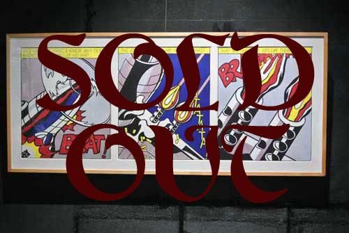 3部作 ロイ・リキテンスタイン ポスター 「As I Opened Fire」