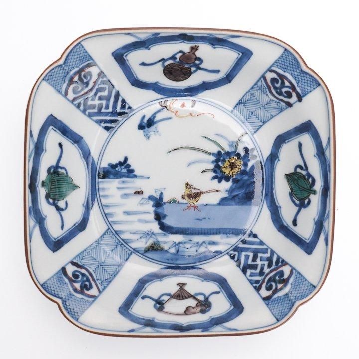 九谷焼 飾皿 泰山 鴨 九谷焼 飾皿 泰山 鴨 九谷焼 飾皿 泰山 鴨