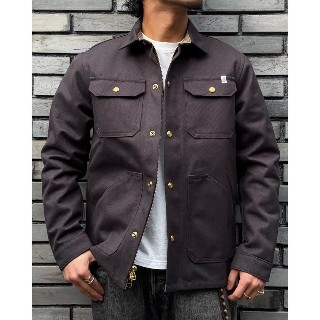 SHIP JOHN】Wills Jacket V2 - Waxed Canvas〈Battleship Grey