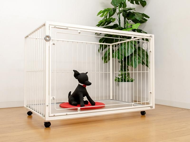 大阪府内はお持ち致します】extail アクリルケージ 小型犬用 ホワイト