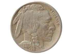 1913年 【初年度】【初期】バッファロー 5セント【盛り土】 1913年