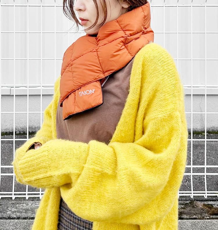 ベーシック ダウンマフラー - TAION（タイオン） - インディゴ 富山市