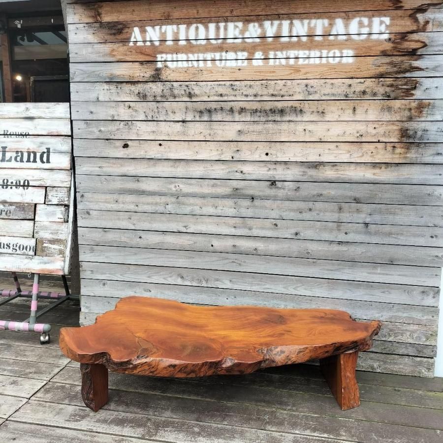 ローテーブル【一点物】ハンドメイド センターテーブル 木材