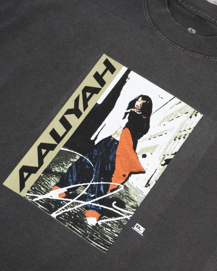 Aaliyah Back and Forth Tシャツ Lサイズ ブラック AALIYAH「BACK