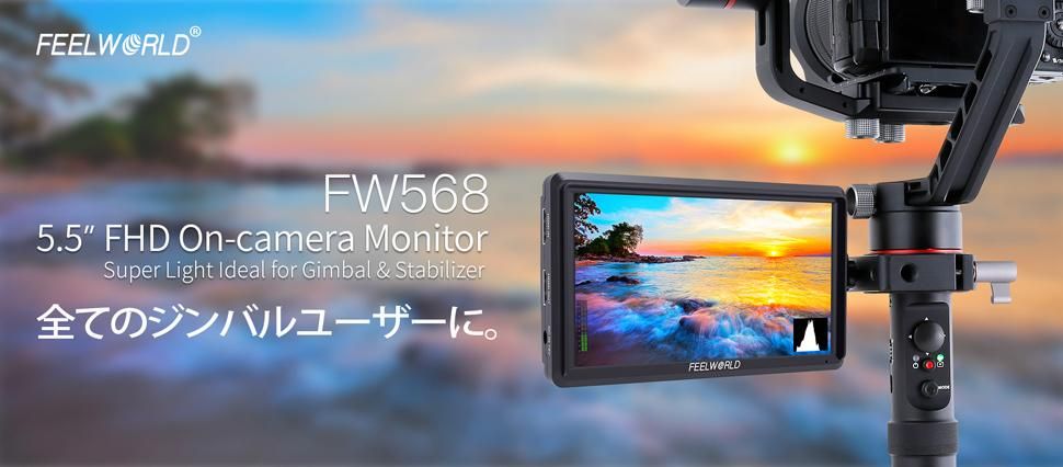 FEELWORLD（フィールワールド）FW568 V3モニター（6インチ）1年保証付き