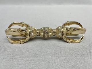 本熊毛払子（拂子） 堆朱柄付 普及品 正絹紐付き - 京仏具 作 島