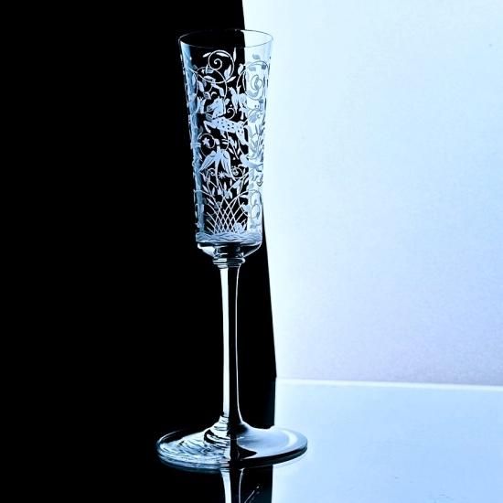 華麗なオールドバカラ レイラのシャンパングラス【1930年頃】 森の仲間