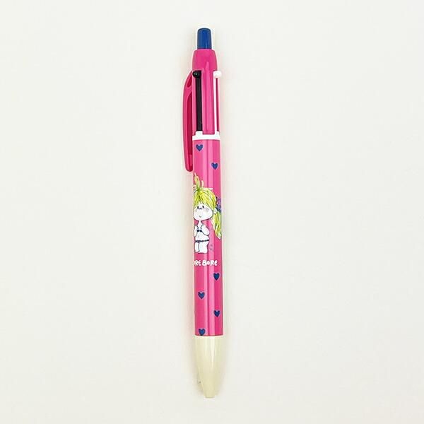 水森亜土 シャープ＆2色ボールペン 濃ピンク 文具