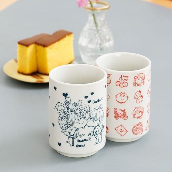 予約品】《11月発売予定！入荷次第順次発送！》水森亜土 湯呑み(レッド