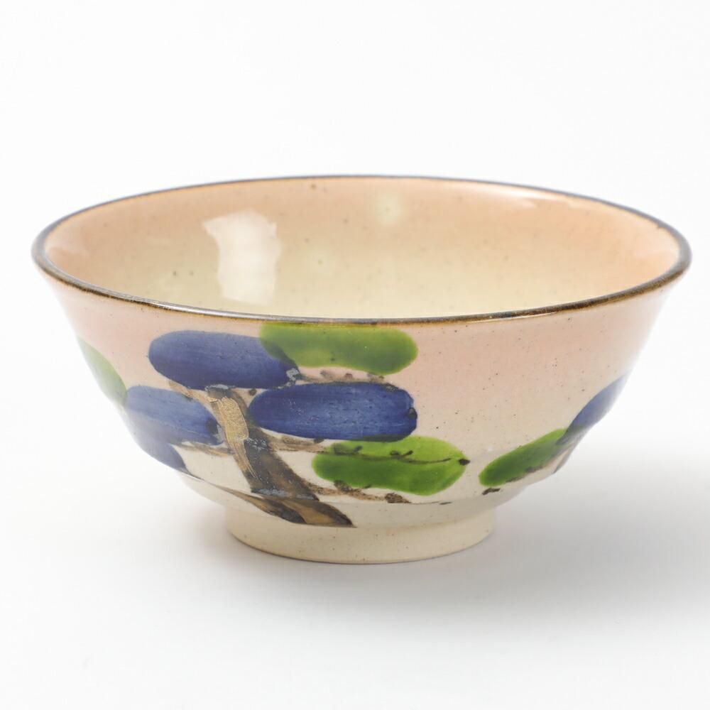 梅/松ノ画飯茶碗 六兵衛窯 清水六兵衛 京都 清水焼き陶器 - カトラリー