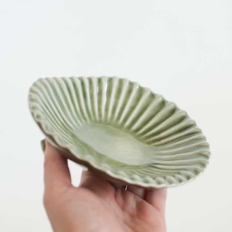 貝皿 緑 | 雅峰窯 | 送料込み - 錢屋商店｜錢屋本舗本館が発信する価値