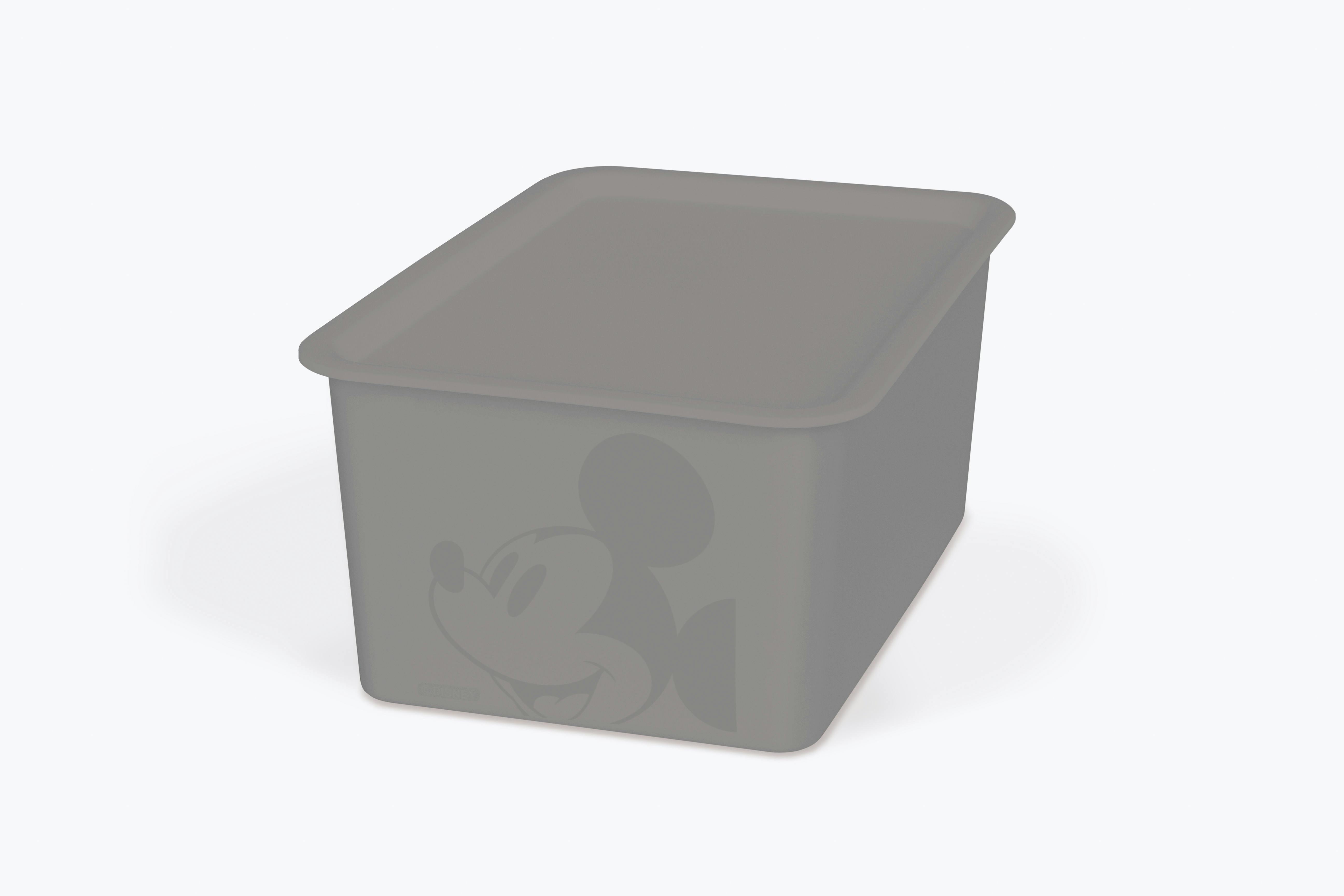 錦化成 錦化成 ミッキーマウス 蓋付き 収納ボックス ハーフ グレー 19