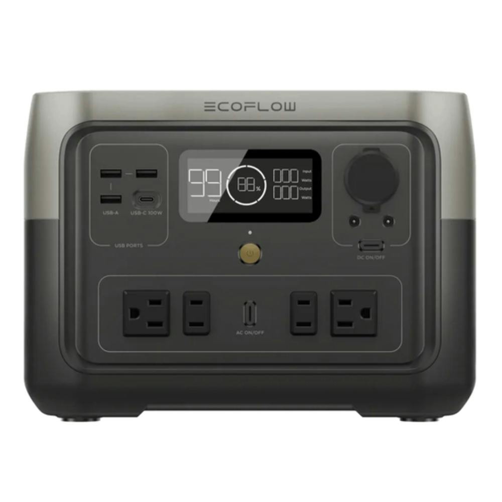エコフロー ポータブル電源 RIVER2MAX ZMR610-B-JP【別送品】 | 発電機