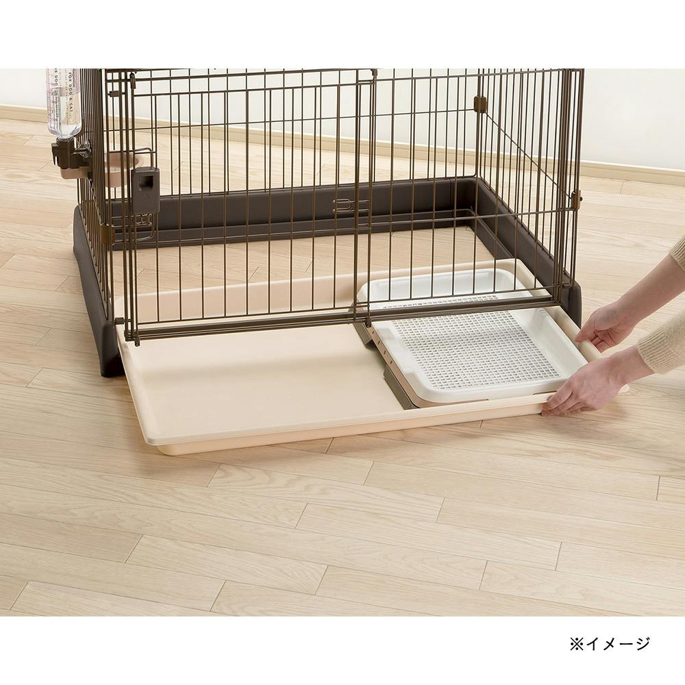 もっとお掃除簡単ペットサークル 90-60 ダークブラウン | ペット用品