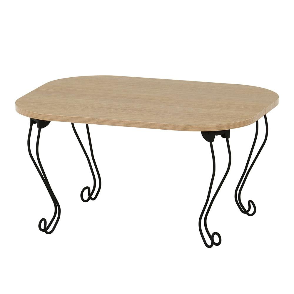 ねこ脚テーブル 6048 ナチュラル(木目)【別送品】 | テーブル・机 通販