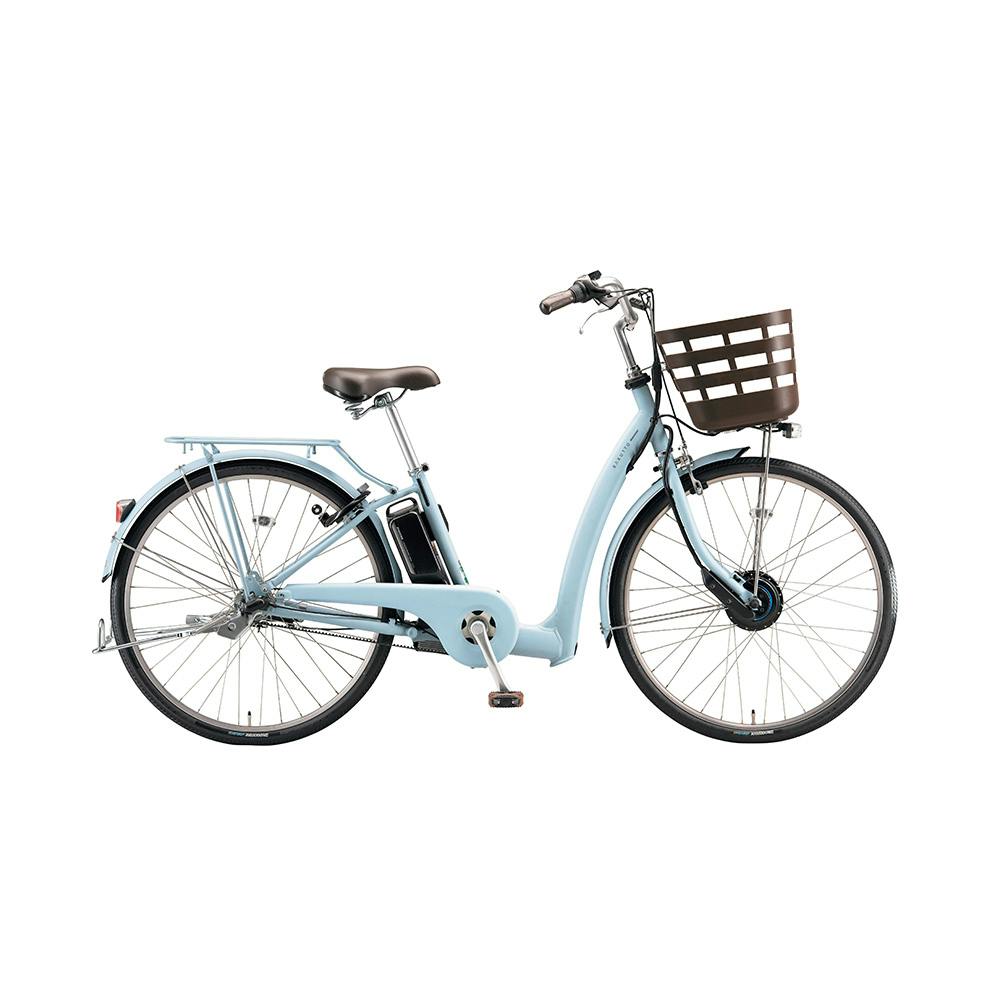 電動アシスト自転車 クリーム色 26インチ 前カゴ付き 電動 自転車 カゴ