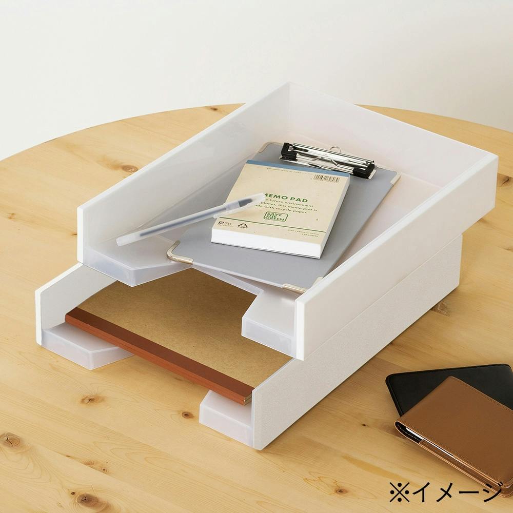デスクトレー DT-OW オフホワイト | 卓上収納・ファイルケース 通販