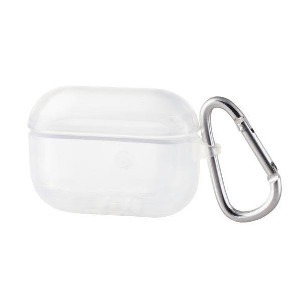 AirPods Proケース ソフトケース TPU カラビナ付き 背面RESETボタン