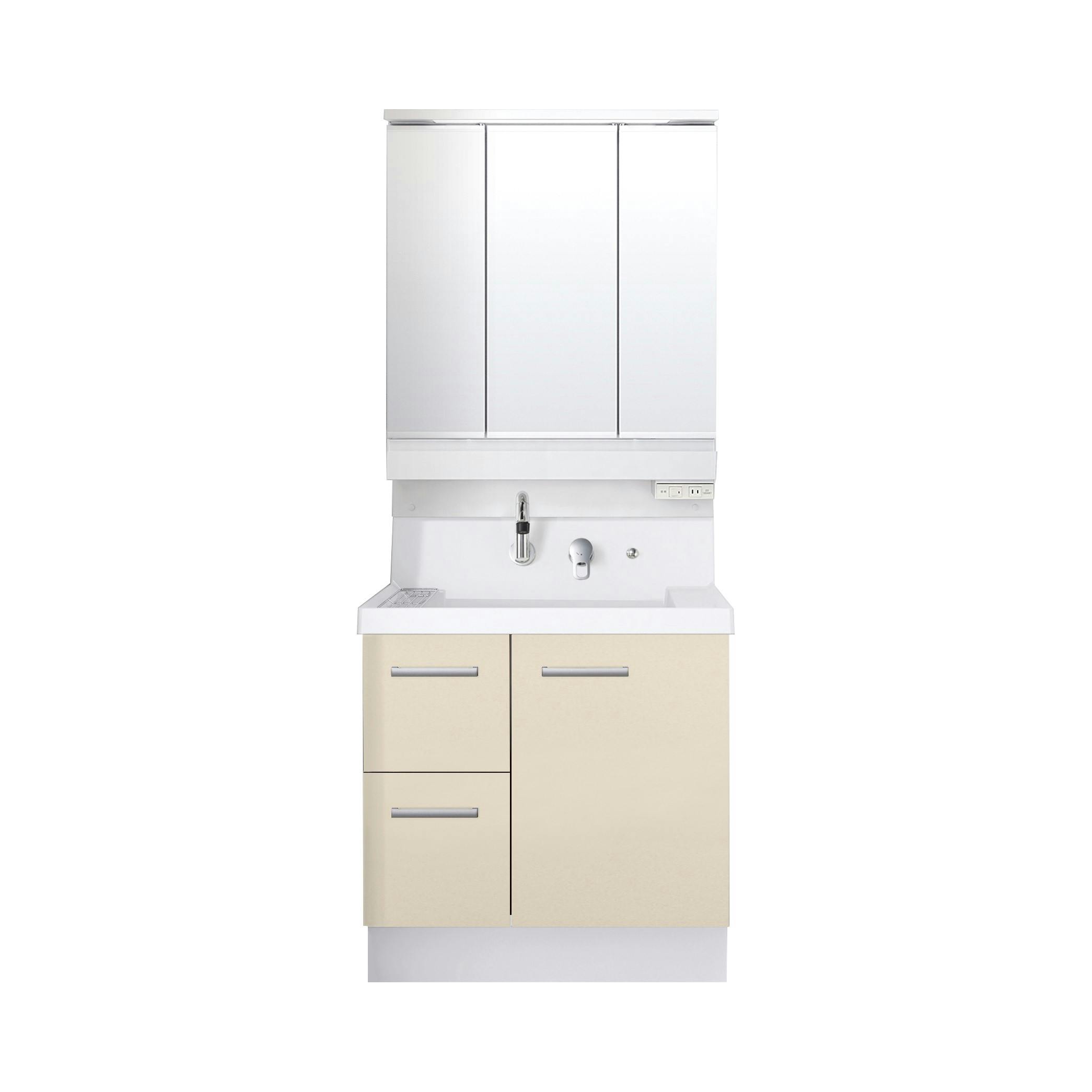 洗面化粧台 K1シリーズ 幅75cm 片引出タイプ 一般地 スマートポケット