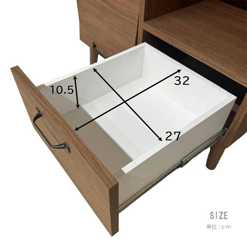 後藤家具物産 ガイア 72キャビネット ホワイト 72×40 CN-GY-W72-WH