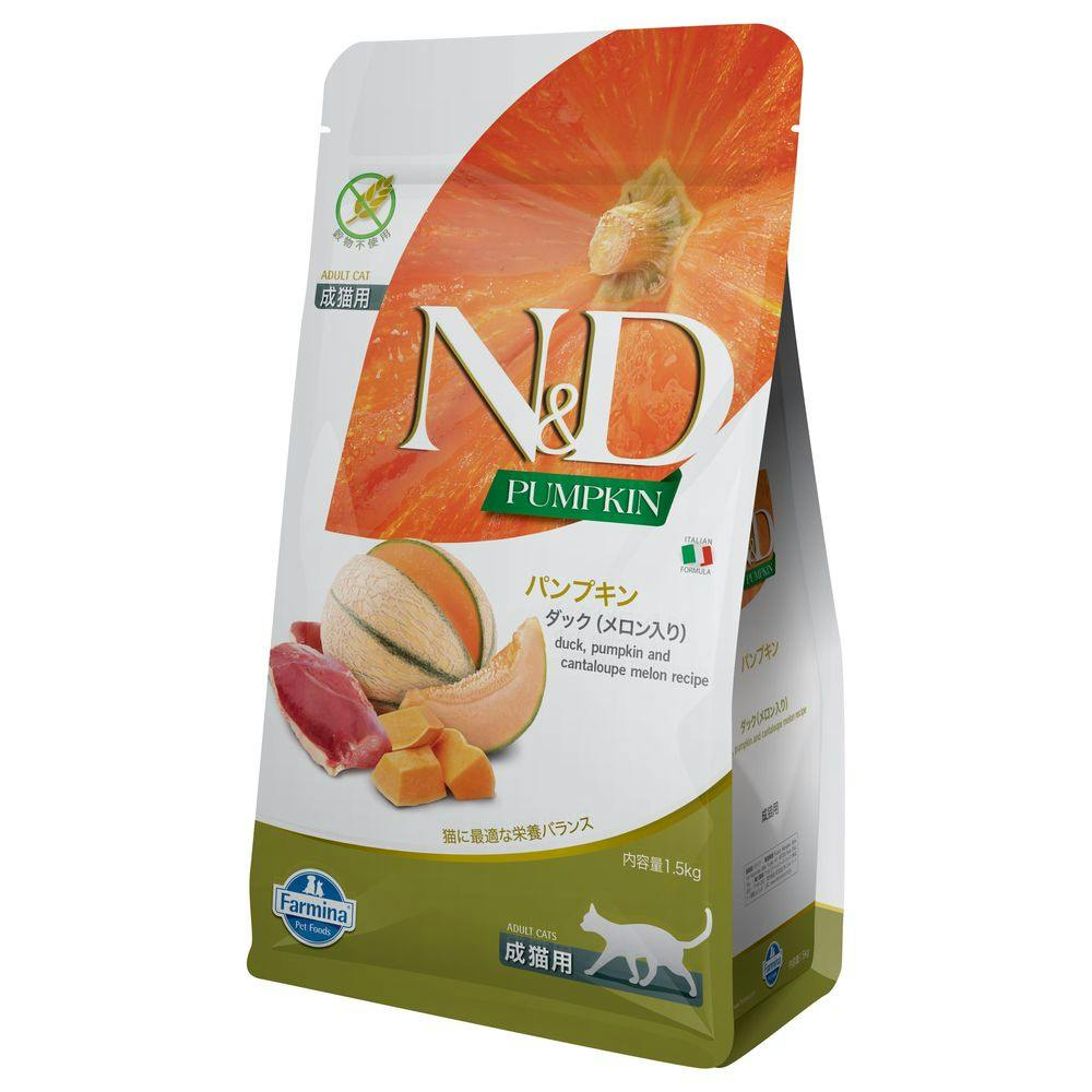 N＆D パンプキン ベニゾン アップル 成猫用 1.5kg | キャットフード