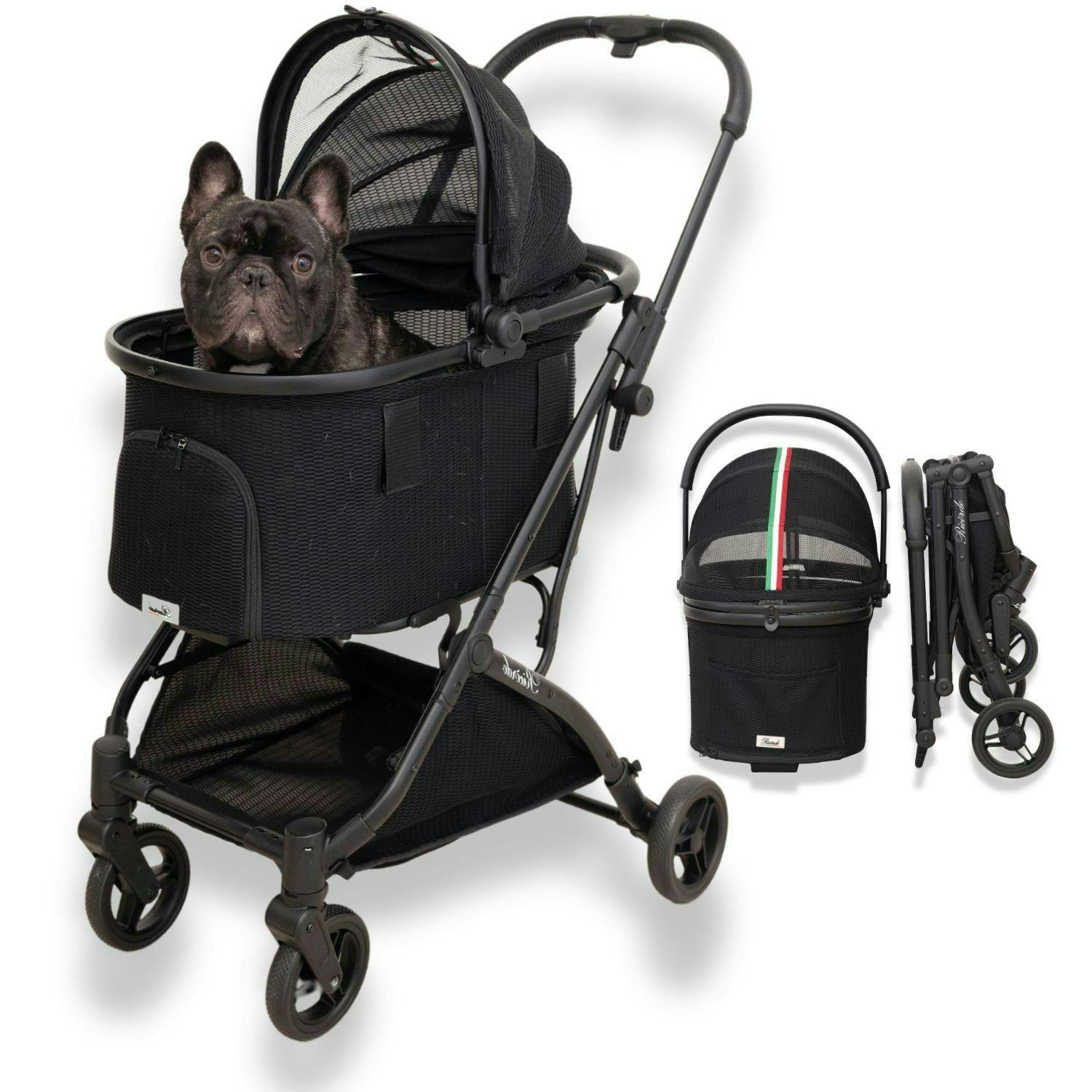 ONEKOSAMA OINUSAMA ペットカート Ricordo メッシュ ブラック 軽量