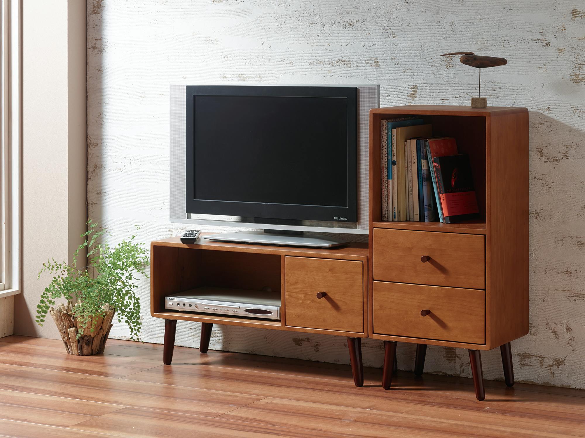 弘益】KOKOA 天然木 キャビネット サイドチェスト 収納家具 北欧風 弘