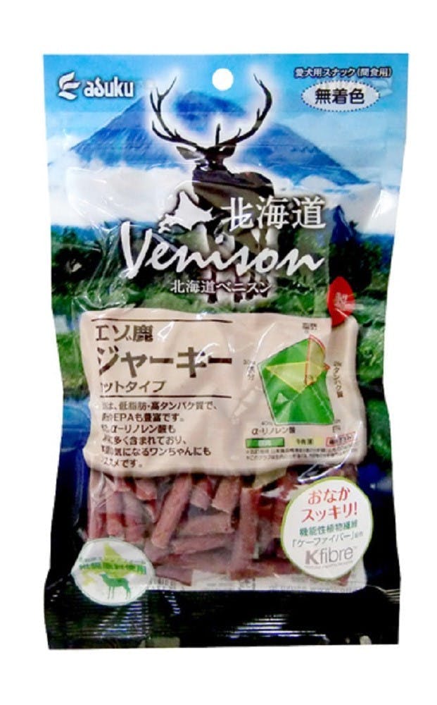 北海道ベニスン エゾ鹿ジャーキースティック 150グラム フード おやつ